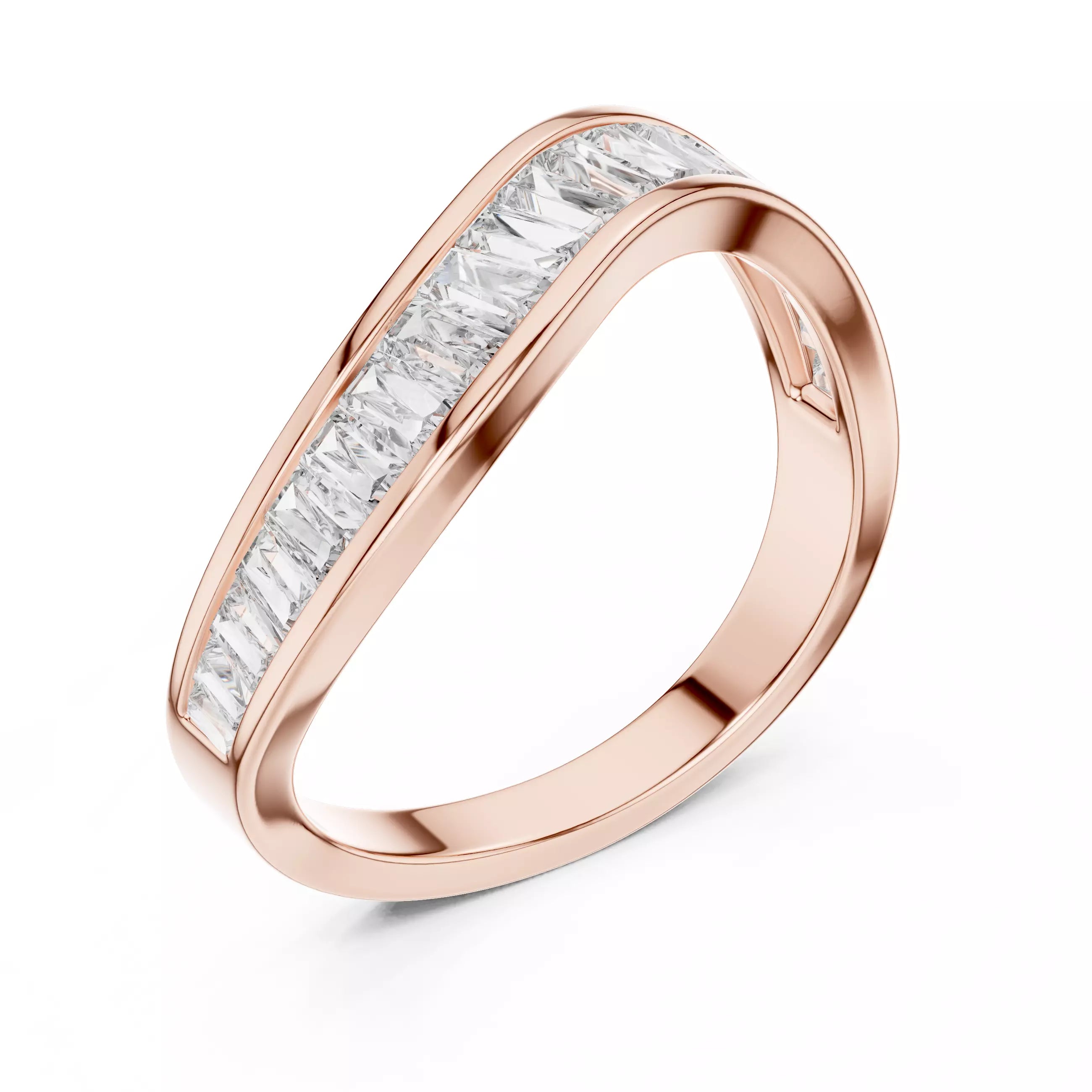 Eternity Band Ring in Rose Gold - detail view