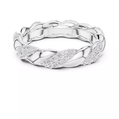 Eternity Band Ring in White Gold - detail view
