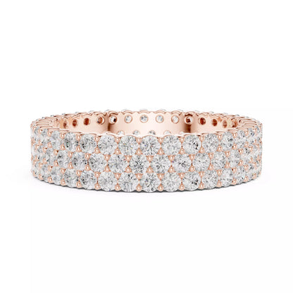 Eternity Band Ring in Rose Gold - detail view