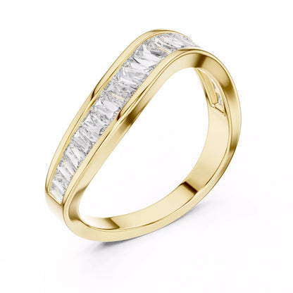 Eternity Band Ring in Rose Gold - side view