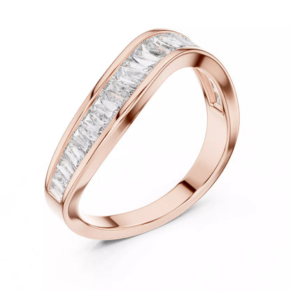 Eternity Band Ring in Rose Gold - detail view